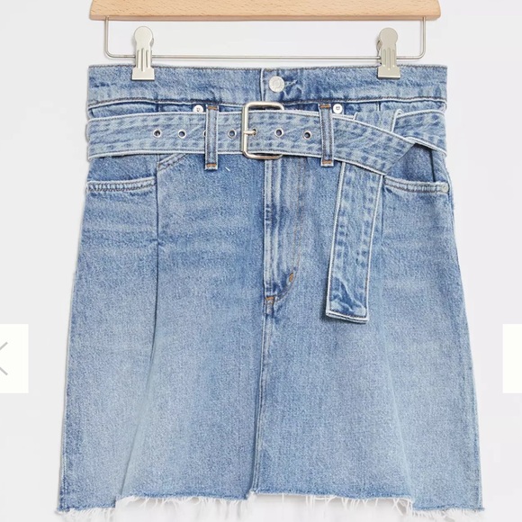 Anthropologie AGOLDE '90s Slim Denim Mini Skirt 26 - Picture 3 of 12